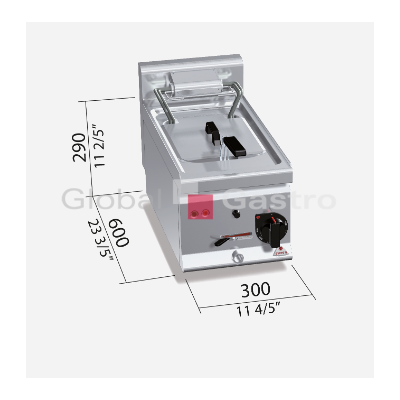 Elektrická fritéza Bertos E6F10 3B | Bertos 117096121